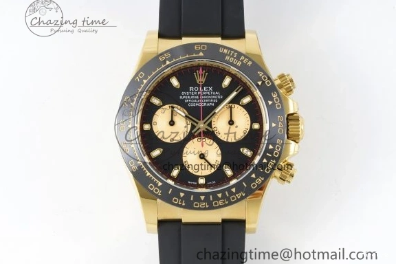 MiroTime 0429 Daytona 116518 BTF 1:1 Best Edition Paul Newman Black YG Dial on Oysterflex Rubber Strap SA4130 V Modern 2259